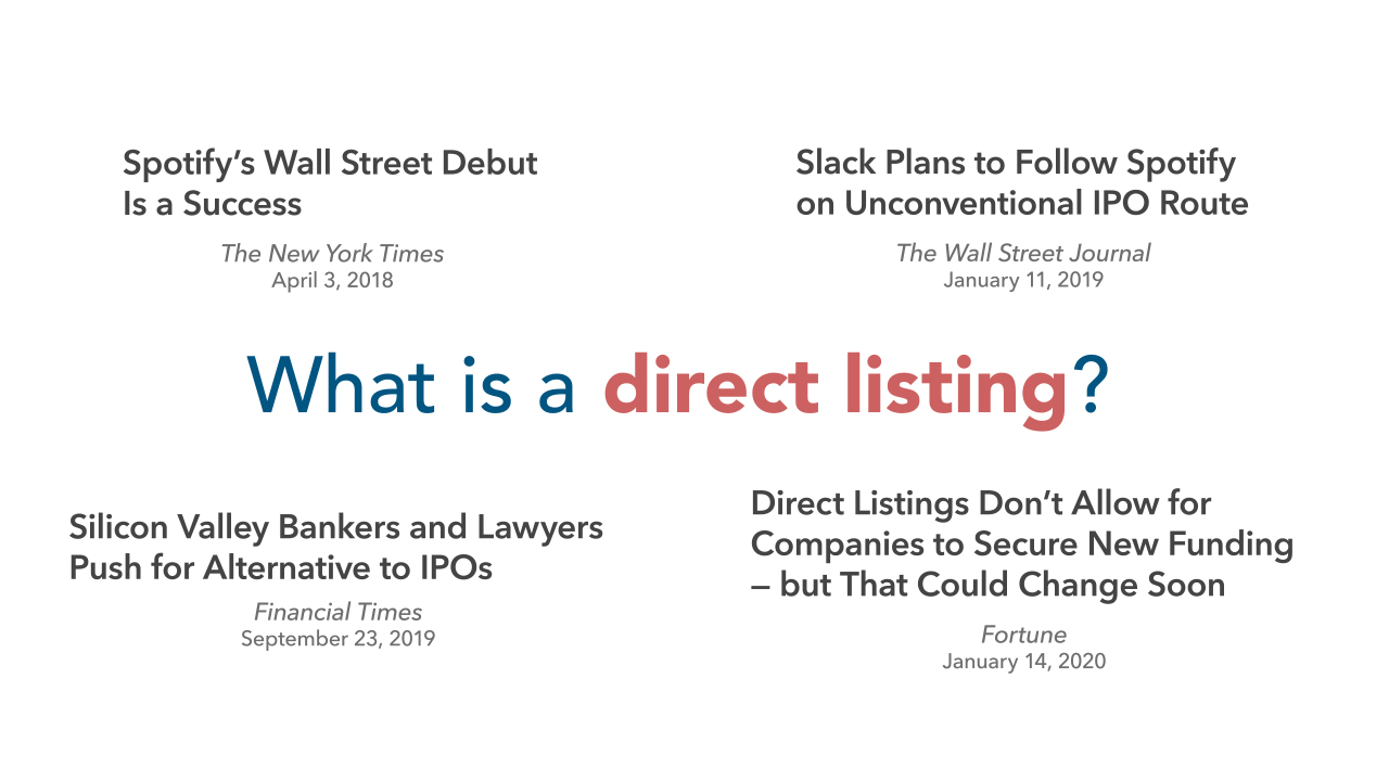 What is a Direct Listing?